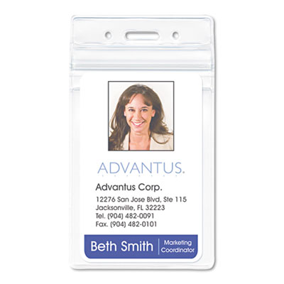 Advantus&reg; Resealable ID Badge Holders