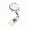 Advantus&reg; Chrome Retractable ID Card Reel