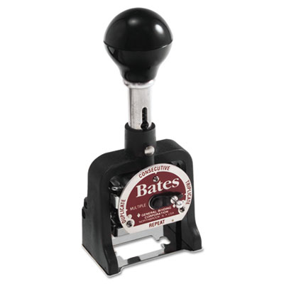 Bates Dropped Cipher Multiple Movement Numbering Machine