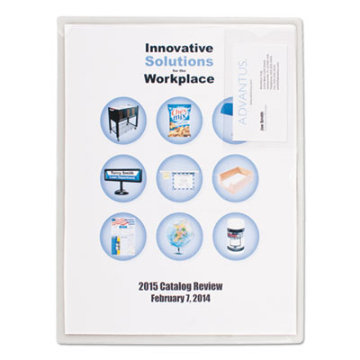 Advantus&reg; Kleer-File Poly Folder