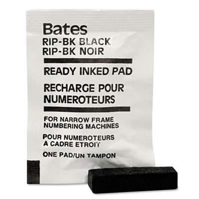 Bates&reg; Ready-Inked Pad for Standard and Dropped Cipher Numbering Machines