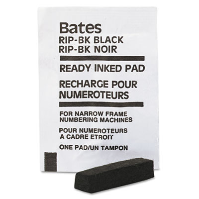 Bates&reg; Ready-Inked Pad for Standard and Dropped Cipher Numbering Machines