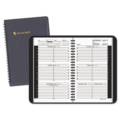 AT-A-GLANCE&reg; Weekly Appointment Book Ruled for Hourly Appointments