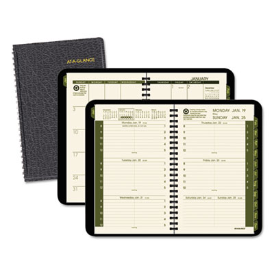 AT-A-GLANCE&reg; Recycled Weekly/Monthly Appointment Book