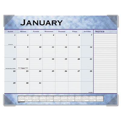 AT-A-GLANCE&reg; Slate Blue Desk Pad