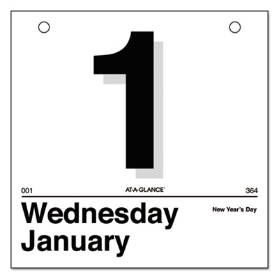 AT-A-GLANCE&reg; "Today Is" Daily Wall Calendar Refill