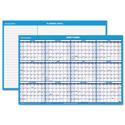AT-A-GLANCE&reg; Horizontal Erasable Wall Planner