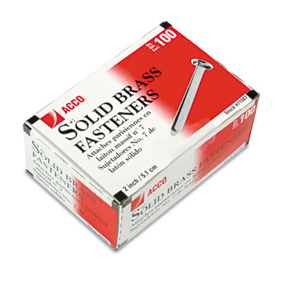 ACCO Brass Prong Paper Fasteners
