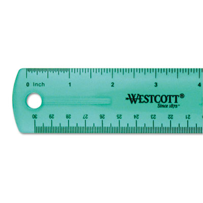 Westcott&reg; Jeweltone Plastic Ruler
