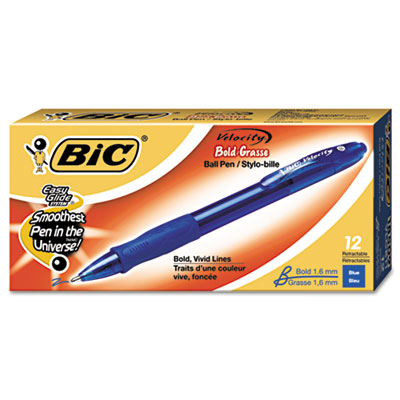 BIC&reg; Velocity&reg; Retractable Ballpoint Pen