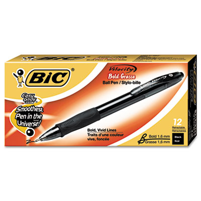 BIC&reg; Velocity&reg; Retractable Ballpoint Pen