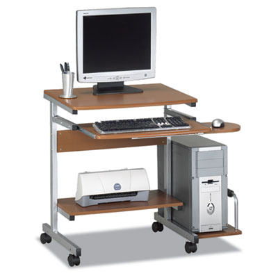 Mayline&reg; Portrait PC Desk Cart Mobile Computer Workstation