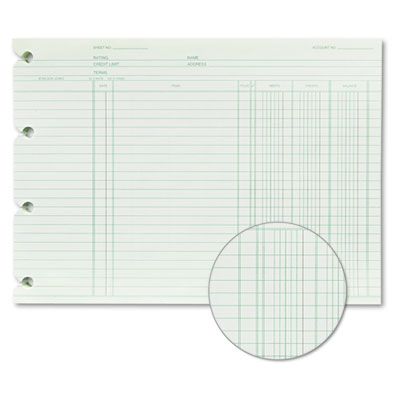 Wilson Jones&reg; End Balance Ledger Form