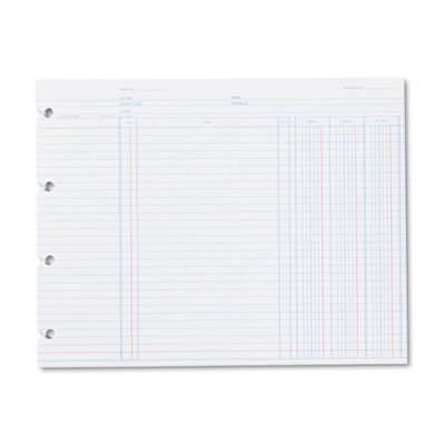 Wilson Jones&reg; End Balance Ledger Form