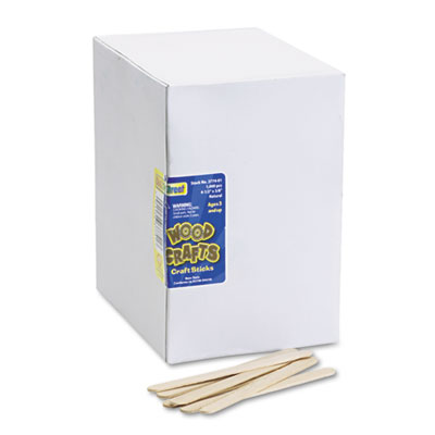 Chenille Kraft&reg; Natural Wood Craft Sticks