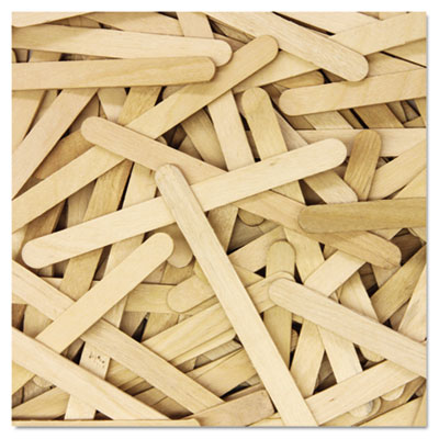 Chenille Kraft&reg; Natural Wood Craft Sticks
