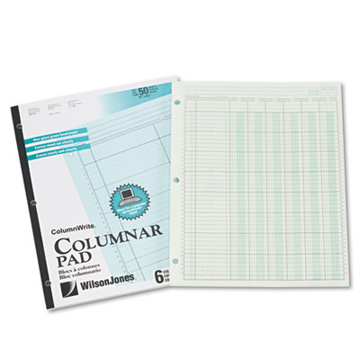 Wilson Jones&reg; Column Write&reg; Side Bound Columnar Pad