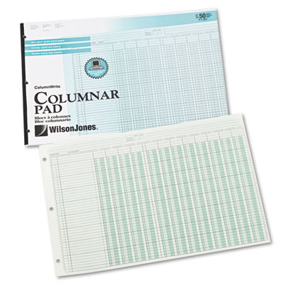 Wilson Jones&reg; Column Write&reg; Side Bound Columnar Pad