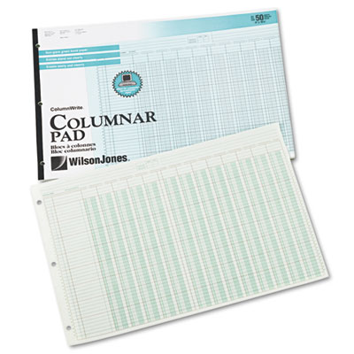 Wilson Jones&reg; Column Write&reg; Side Bound Columnar Pad