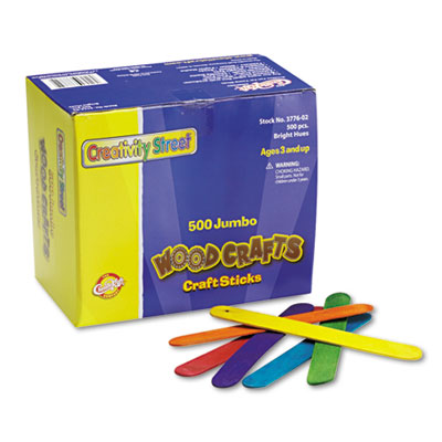 Chenille Kraft&reg; Colored Wood Craft Sticks