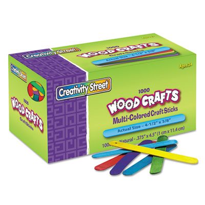 Chenille Kraft&reg; Colored Wood Craft Sticks