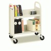 Bretford Steel Slant Shelf Single-Sided Book Carts