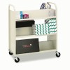 Bretford Steel Slant Shelf Double-Sided Book Carts