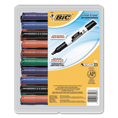 BIC&reg; Great Erase&reg; Grip Chisel Tip Dry Erase Marker