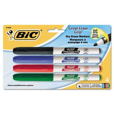 BIC&reg; Great Erase&reg; Grip Fine Point Dry Erase Marker