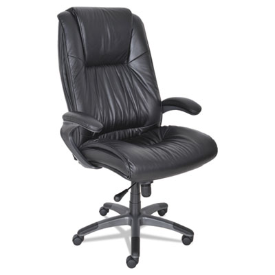 Mayline&reg; Leather Seating Series Executive High-Back Swivel/Tilt Chair