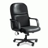 Mayline&reg; Big &amp; Tall Series Executive Swivel/Tilt Leather Chair with Polyurethane Arms