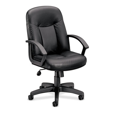 basyx&reg; VL601 Series Executive High-Back Leather Chair