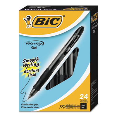BIC&reg; Gelocity&reg; Retractable Gel Roller Ball Pen