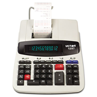 Victor&reg; 1297 Two-Color Commercial Printing Calculator