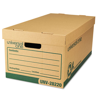 Universal One&trade; Recycled Heavy-Duty Record Storage Box
