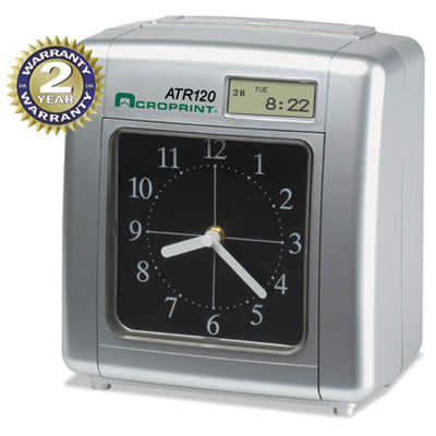 Acroprint&reg; Model ATR120 Time Clock for Weekly/Biweekly Pay Periods