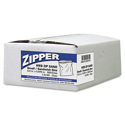 Handi-Bag&reg; Recloseable Zipper Seal Sandwich Bags
