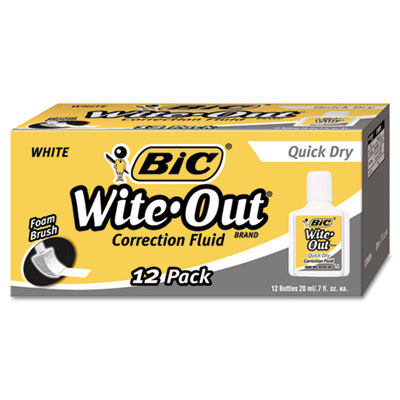BIC&reg; Wite-Out&reg; Brand Quick Dry Correction Fluid