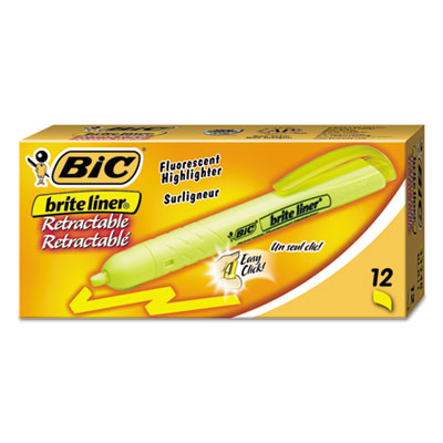 BIC&reg; Brite Liner&reg; Retractable Highlighters