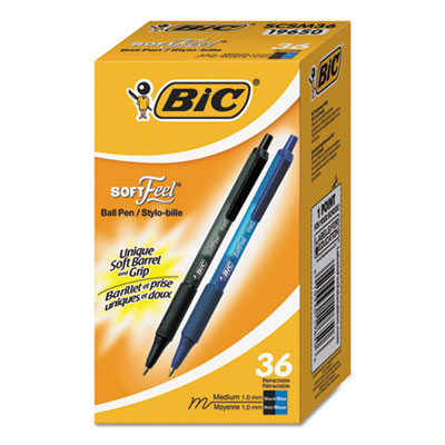 BIC&reg; Soft Feel&reg; Retractable Ballpoint Pen