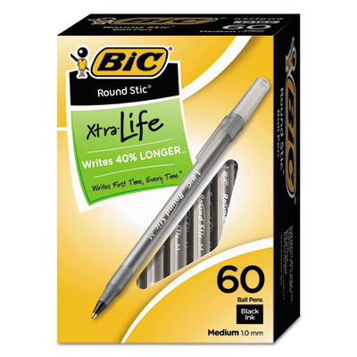 BIC&reg; Round Stic&trade; Xtra Precision &amp; Xtra Life Ballpoint Pen