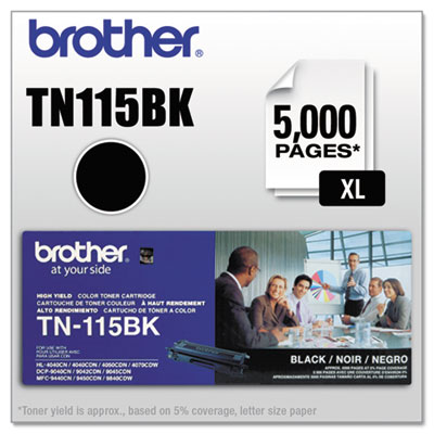 Brother&reg; TN110BK, TN110C, TN110M, TN110Y, TN115BK, TN115C, TN115M, TN115Y Toner Cartridge