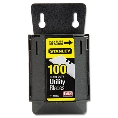 Stanley&reg; Heavy Duty Utility Knife Blades with Wall Mount Dispenser