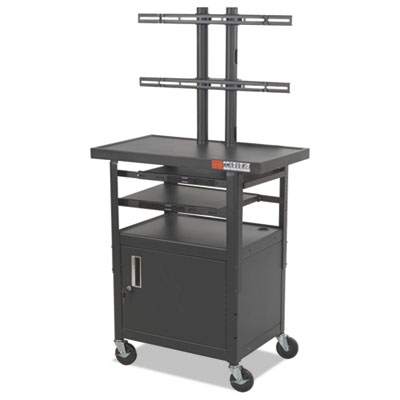 BALT&reg; Two-Shelf Height Adjustable Flat Panel TV Cart