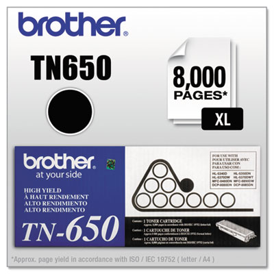 Brother&reg; TN650, TN620 Toner
