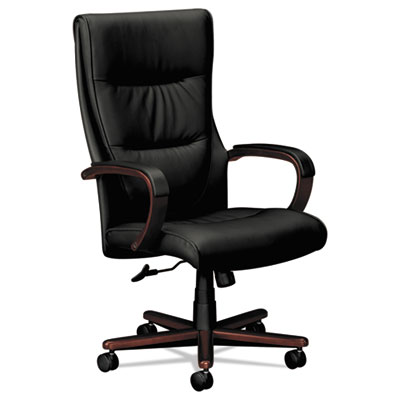 basyx&reg; VL844 Leather High-Back Chair