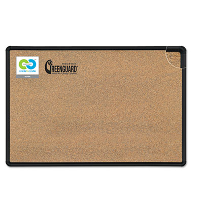 Best-Rite&reg; Black Splash-Cork Board