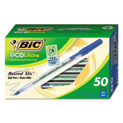 BIC&reg; Ecolutions&reg; Round Stic&reg; Ballpoint Pen