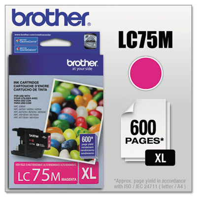 Brother&reg; LC752PKS-LC75Y Ink
