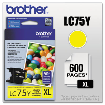 Brother&reg; LC752PKS-LC75Y Ink